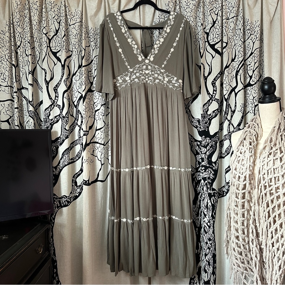 Baltic Born Embroidered Boho Dress